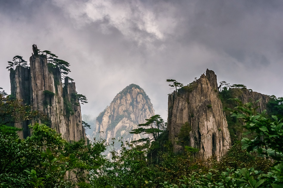 Mountains in Huangshan National Park, UNESCO World Heritage Site, China